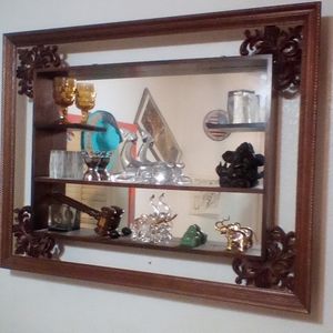 Vintage wall mirror with Shelves!!!